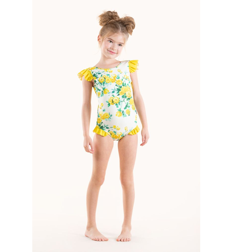 Rock Your Kid Yellow Roses One Piece