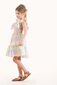 Rock Your Kid Rainbow Plaid Shirred Dress