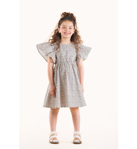 Rock Your Kid Leopard Angel Wing Dress