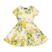 Rock Your Kid Yellow Roses Waisted Dress