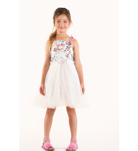 Rock Your Kid Wild Meadow Tie Tulle Dress