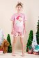 Rock Your Kid Pink Plaid Santa PJ Set