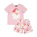 Rock Your Kid Pink Plaid Santa PJ Set