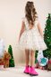Rock Your Kid Cream Christmas Angel Dress