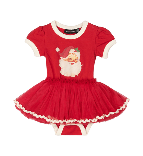 Rock Your Baby Red Santa Baby Circus Dress