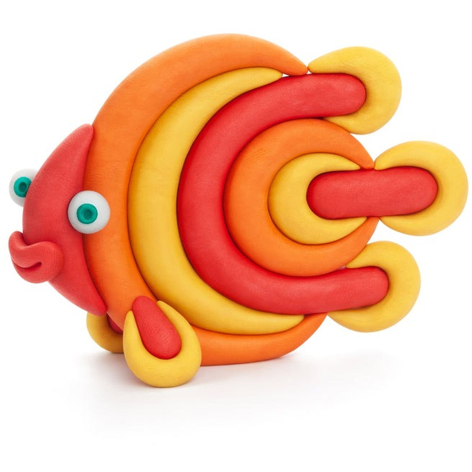 Hey Clay Ocean Set (Clownfish, Discus Fish, Eel) - 6 Cans - PLAY
