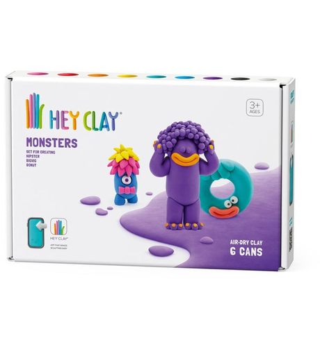 Hey Clay Monsters Set (Hipster, Bigwig, Donut) - 6 Cans