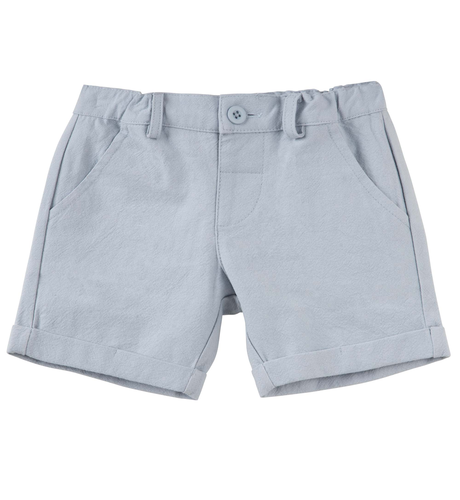 Designer Kidz Finley Linen Shorts - Ice Blue