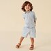 Designer Kidz Finley Linen Shorts - Ice Blue