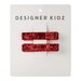 Designer Kidz Sparkle Hair Clips - Red