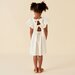 Designer Kidz Grace S/S Tie Back Dress - Ivory