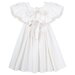 Designer Kidz Grace S/S Tie Back Dress - Ivory