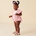 Designer Kidz Grace S/S Tie Back Romper - Pink