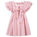 Designer Kidz Grace S/S Tie Back Dress - Pink