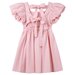 Designer Kidz Grace S/S Tie Back Dress - Pink