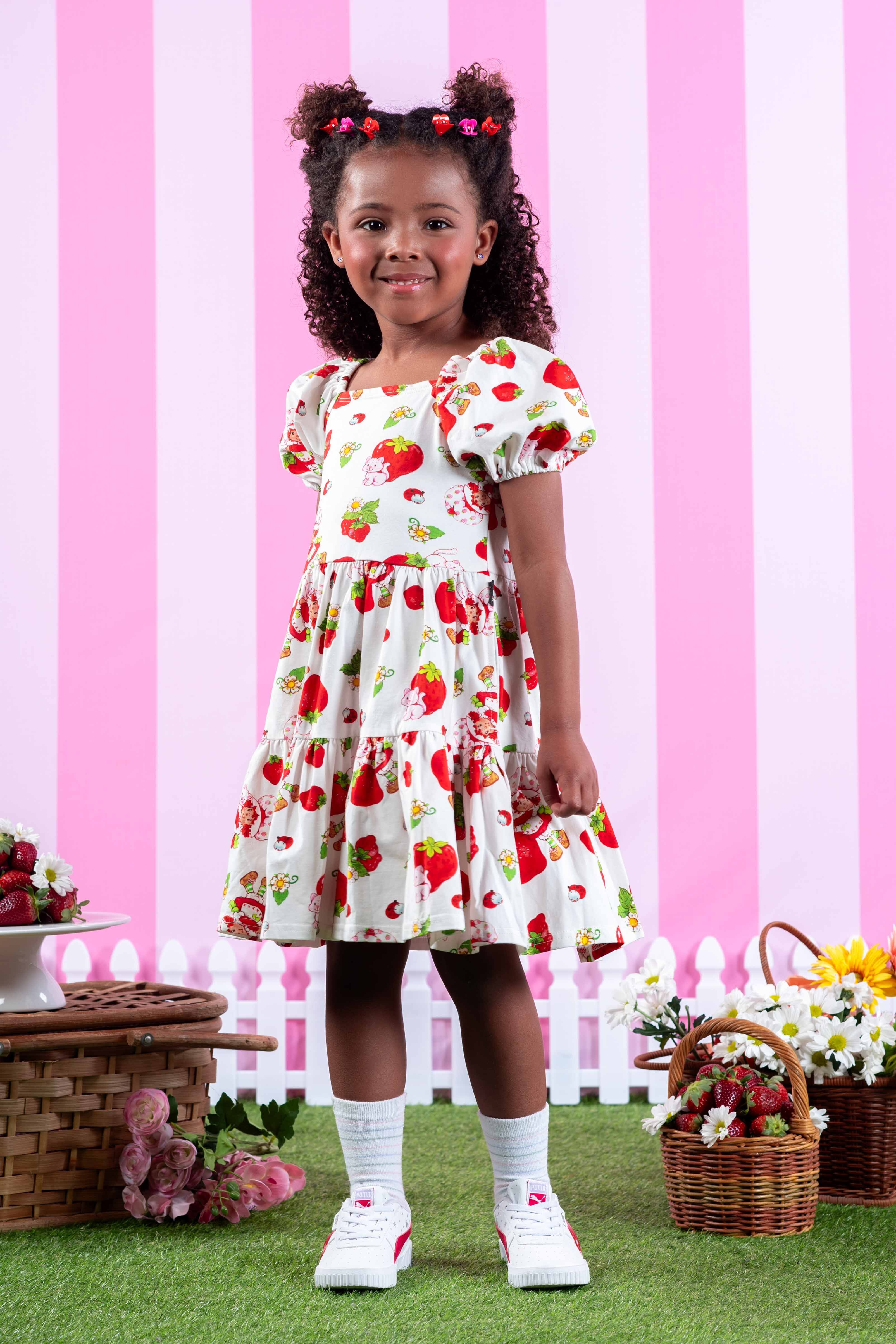 Rock Your Kid Strawberries Forever Dress - CLOTHING-GIRL-Girls
