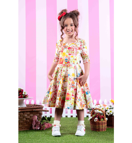 Rock Your Kid Strawberry Land Mabel Dress