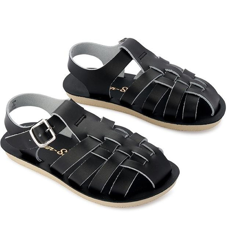 Saltwater Sun-San Sailor Kids Sandal - Black