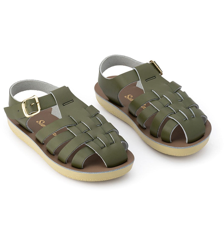 Saltwater Sun-San Sailor Kids Sandal - Olive