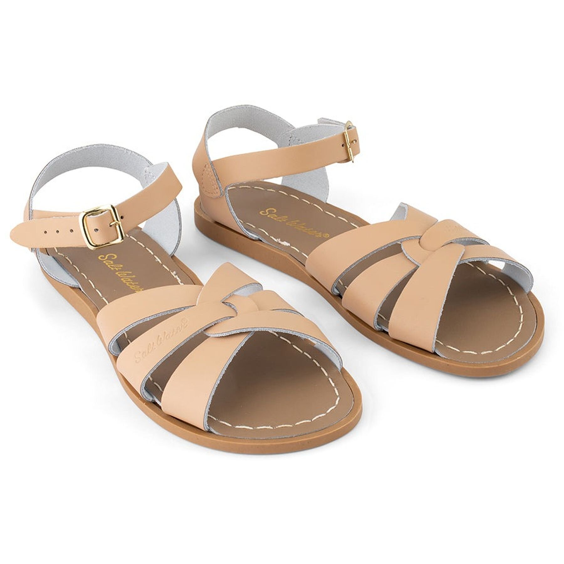 Saltwater Original Kids Sandal Latte FOOTWEAR Sandals