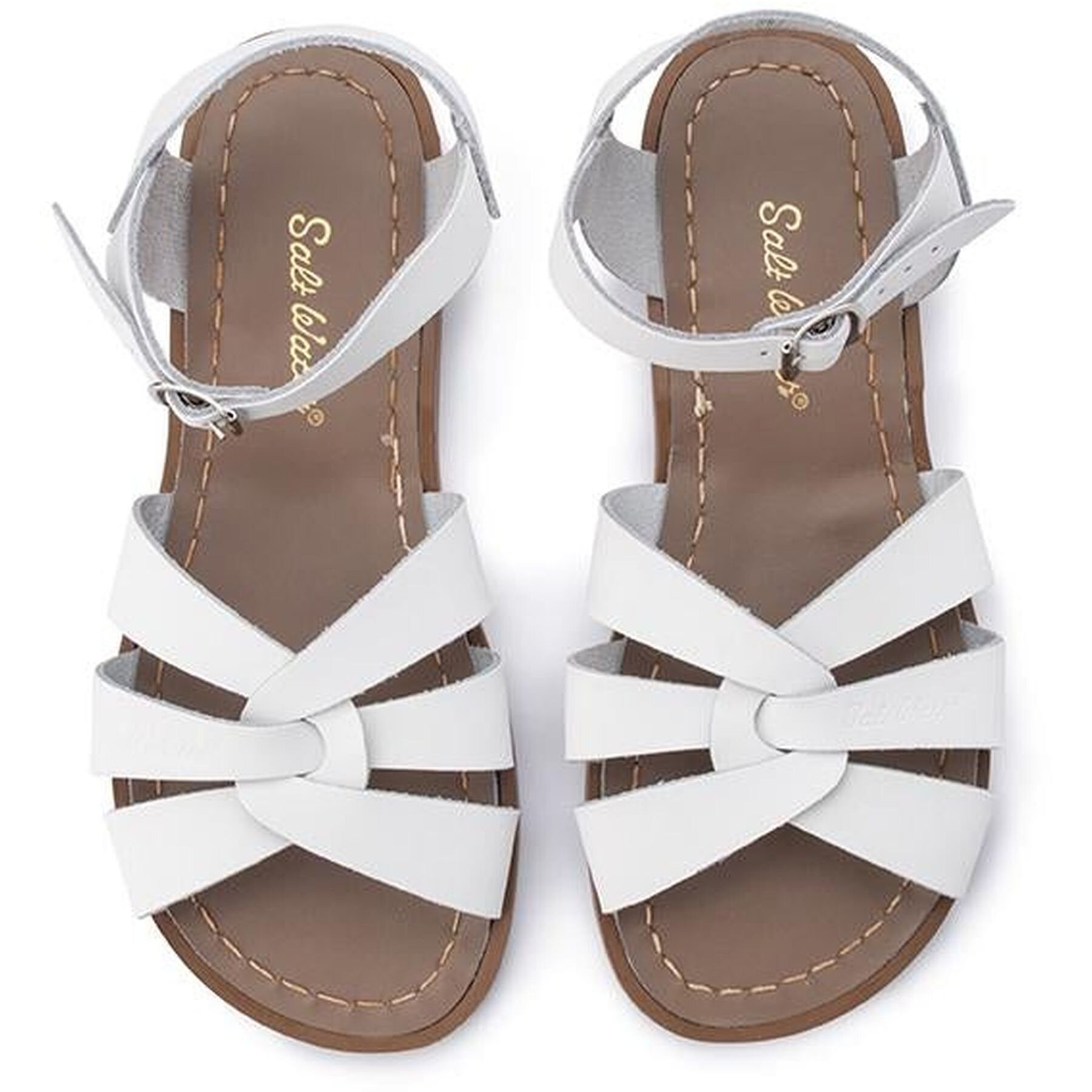 White saltwater best sale sandals