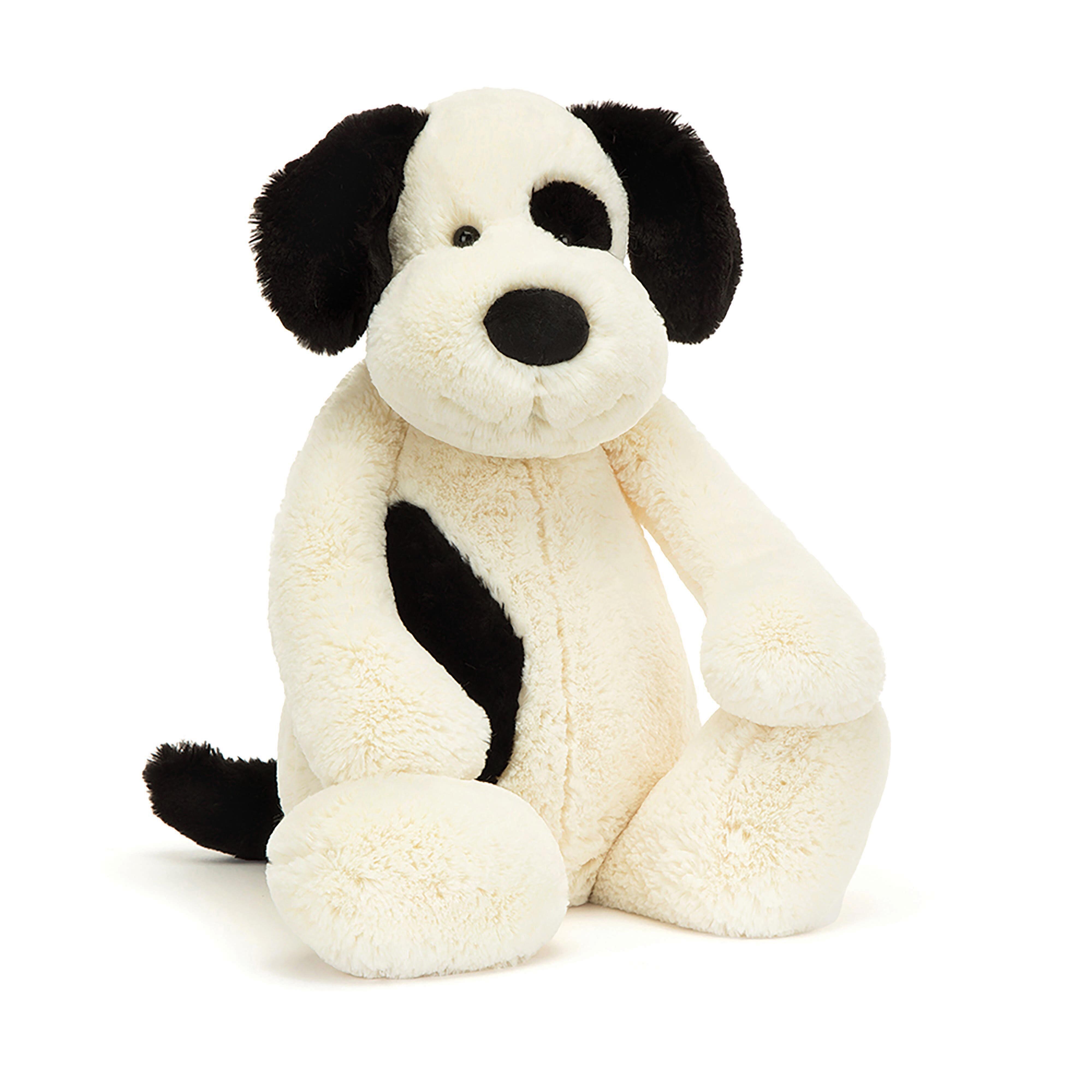 ぬいぐるみ  Bashful Black & Cream Puppy Jellycat Bashful Black & Cream Puppy - Huge - SHOP BY BRAND
