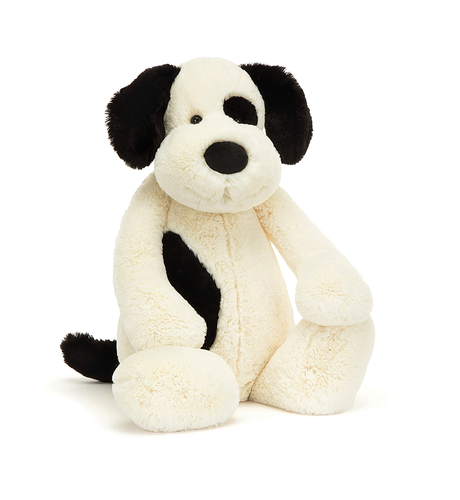 Jellycat Bashful Black & Cream Puppy - Huge - SHOP BY BRAND