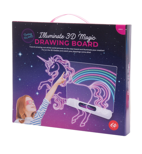 Lil Dreamers Unicorn Kingdom's 3D Illuminate Drawing Board main image 1