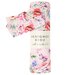 Designer Kidz Frankie Floral Swaddle & Headband Set - Pink