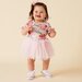 Designer Kidz Frankie Floral S/S Tutu Romper - Pink