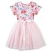 Designer Kidz Frankie Floral S/S Tutu Dress - Pink