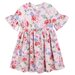 Designer Kidz Frankie Floral Bell Sleeve S/S Dress - Pink