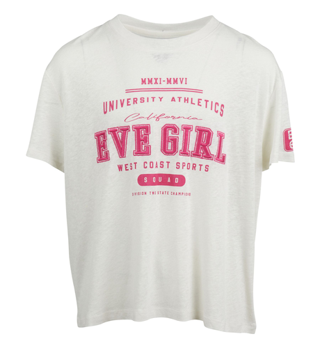 Eve Girl Drew Sports Tee - Vintage White