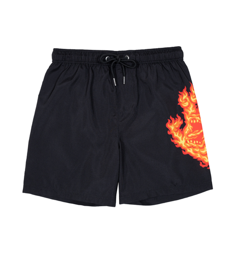 Santa Cruz Flame Hand Boardshort - Black