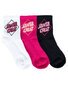 Santa Cruz Simplified Solitaire Dot Mid Sock 3pk (Youth 2-8)