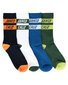 Santa Cruz Solid Stack Strip Crew Sock 4pk (Youth 2-8)