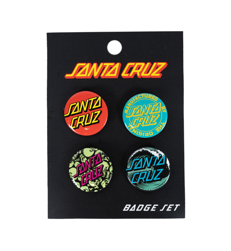 Santa Cruz Multi Logo Badge Set