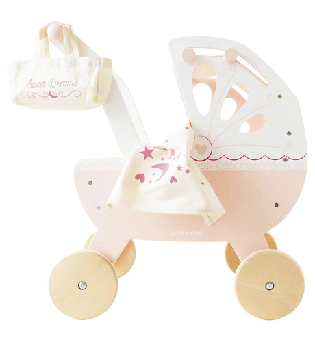 Le Toy Van Sweet Dreams Pram Pink