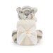 Jellycat Bashful Snow Tiger Soother - Grey & White