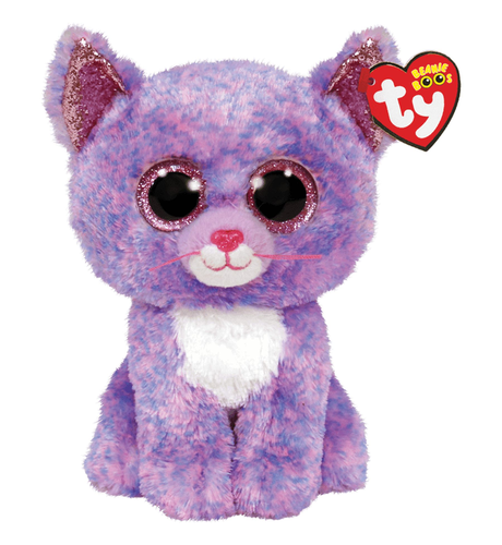 Ty Beanie Boos Cassidy - Lavender Cat