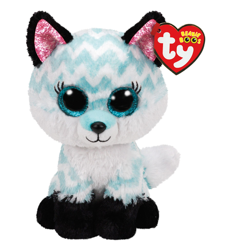 Ty Beanie Boos Atlas - Aqua Chevron Fox