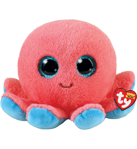 Ty Beanie Boos Sheldon - Coral Octopus