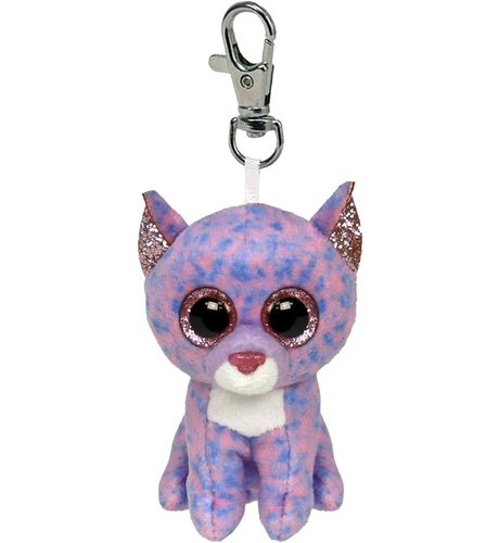 Ty Beanie Boos Clip Cassidy - Lavender Cat