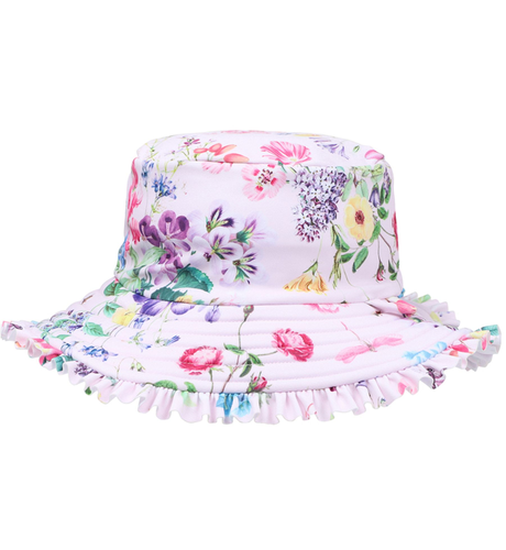 Minihaha Allegra Pink Print Swim Sun Hat