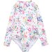 Minihaha Allegra L/S Sunsuit - White