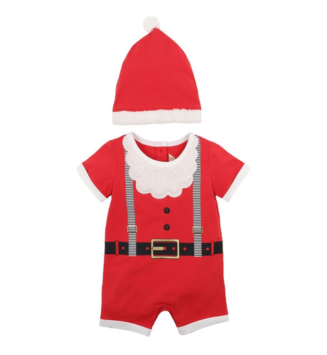 Bebe Santa Romper & Hat