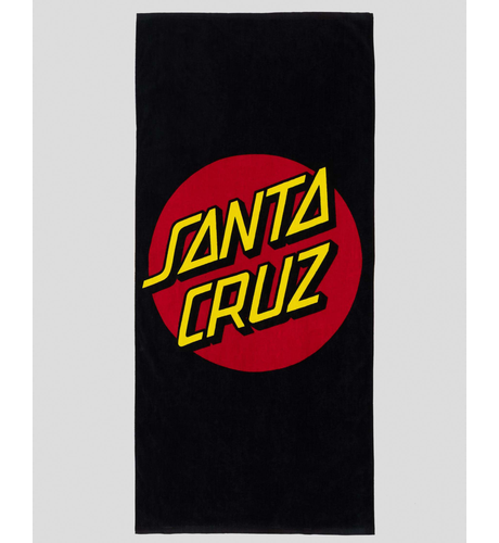 Santa Cruz Classic Dot Towel - Black