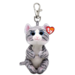 Ty Beanie Bellies Clip Mitzi - Grey Tabby Cat