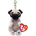 Ty Beanie Bellies Clip Izzy - Tan Dog With Black Ears