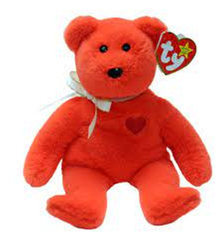 Ty Beanie Babies Valentino II - Bear With Heart